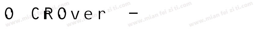 O CROver字体字体转换
